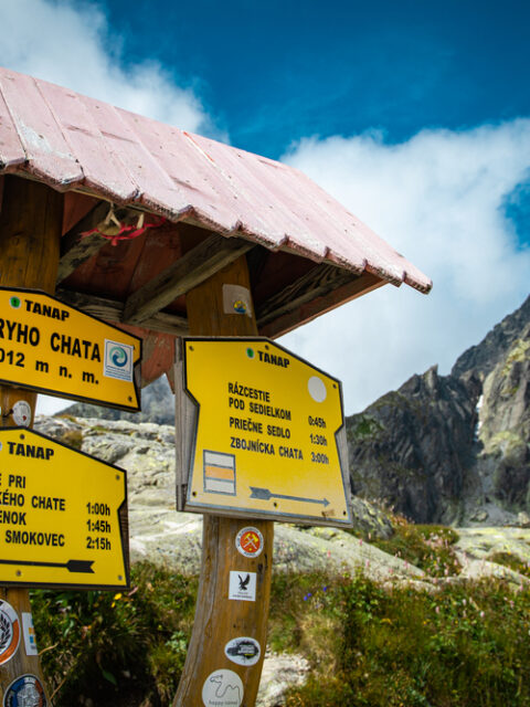 Vysoké,Tatry,/,Slovakia,-,August,8th,2019:,Sign,At